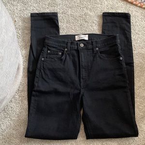 Reformation High Skinny Black Jeans 26